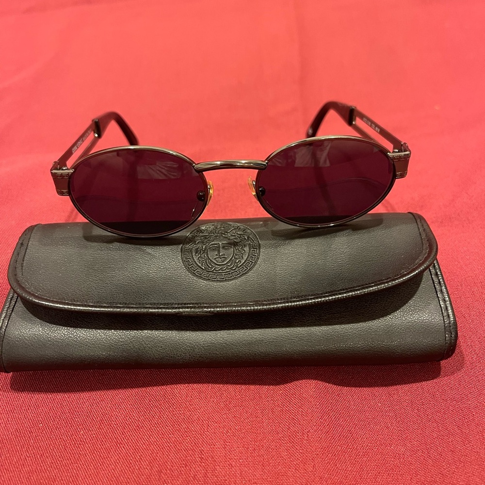 Vintage Versace Sunglasses with Black Frame